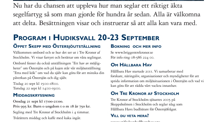 Program Hudiksvall 2016