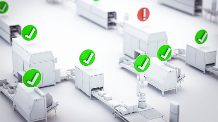 Den nya Skyline-widgeten från B&Rs mapp View HMI mjukvarupaket ger en tydlig överblick av omfattande tillverkningssystem. 