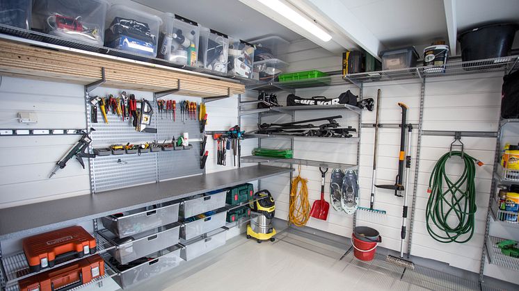 5 tips för förvaring i garage och förråd