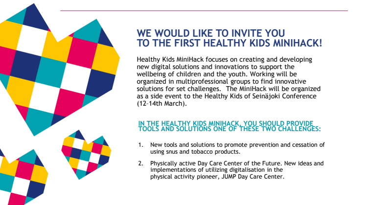 Healthy Kids MiniHack Program