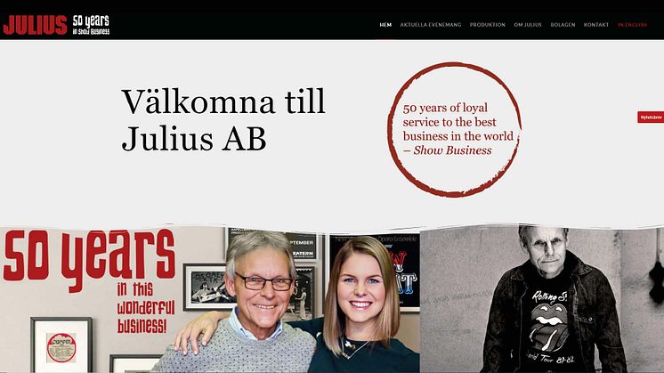 Julius AB lanserar en ny och förbättrad hemsida