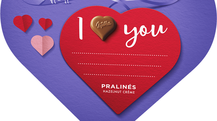 Personalizowane praliny „I love Milka” - nowy sposób, by w Walentynki podzielić się delikatnością