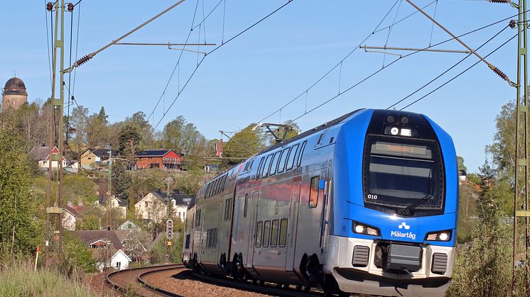 Mälartåg. Foto: Matthias Pfeil, Region Sörmland.