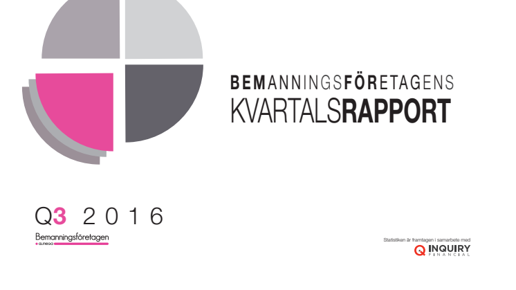 Bemanningsföretagens kvartalsrapport Q3