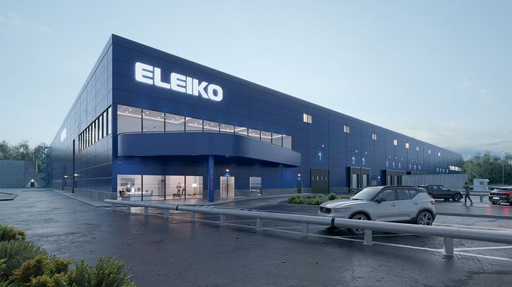 Byggnaden kommer att bli drygt 18 000 kvadratmeter stor och ska byggas på en tomt intill Eleikos huvudkontor i Kistinge.