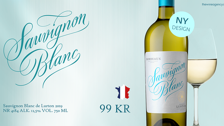 Nytt namn, utseende och årgång för klassisk Sauvignon Blanc från François Lurton