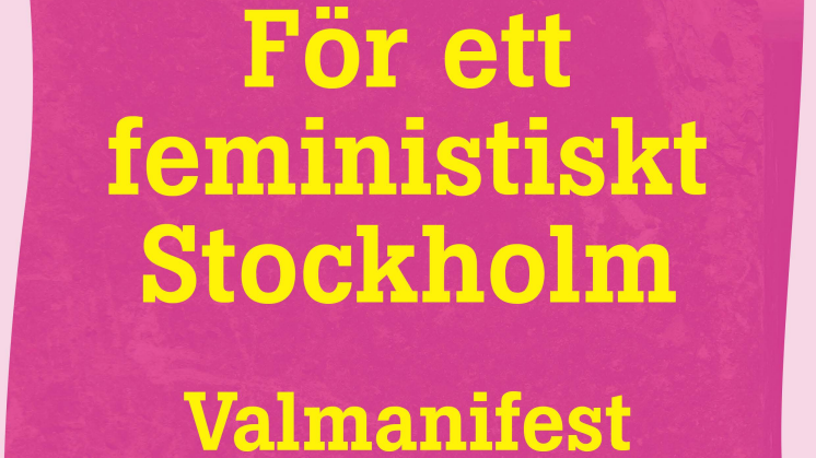 Fi Stockholms valmanifest: skyddat boende för killar och förbud mot nazister i Stockholm
