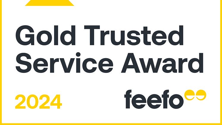 Gold Trusted Service Award 2024 - Badge - 1x1