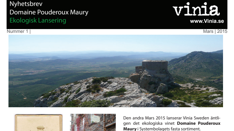 Domaine Pouderoux Maury Systembolagets första Ekologiska dessertvin! Ett vin i världsklass 