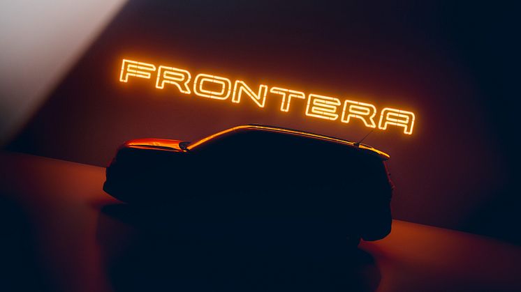 Den helt nye Opel Frontera SUV, kommer som fuld-elektrisk bil fra introduktionsstart.