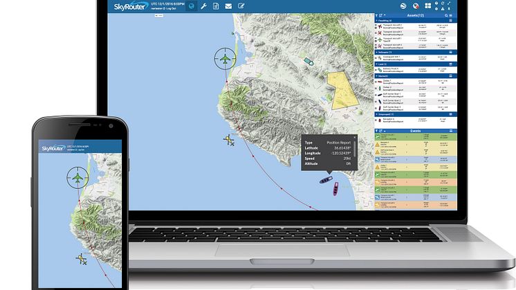 Blue Sky Network has integrated SkyRouter™ (pictured) into Rock Seven’s dual-mode Iridium/GSM RockFLEET tracker