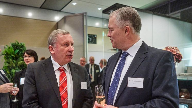 Maritimer Koordinator der Bundesregierung Norbert Brackmann, MdB (CDU) und Scandlines' CEO Søren Poulsgaard Jensen