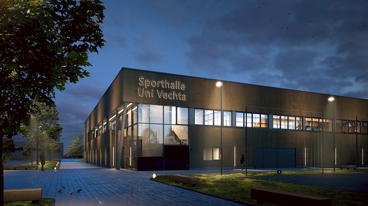 Entwürfe für die neue Sporthalle an der Universität Vechta