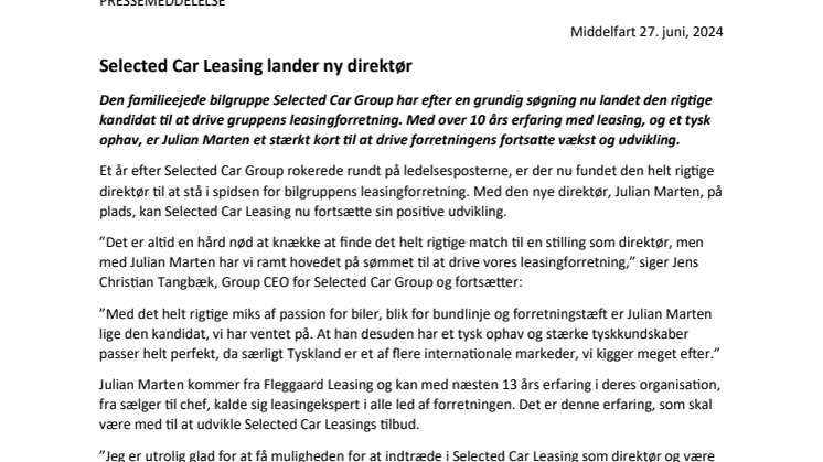 Selected Car Leasing lander ny direktør_PRESSEMEDDELELSE.pdf