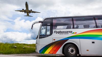 Flygbussarnas tider sökbara i Skånetrafikens reseplanerare