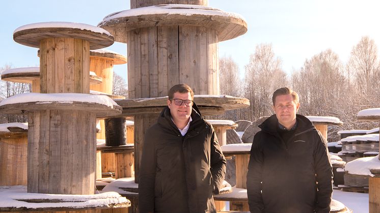 Jacob Nilsson, VD och David Barmé, affärsutvecklare på Drumster Group