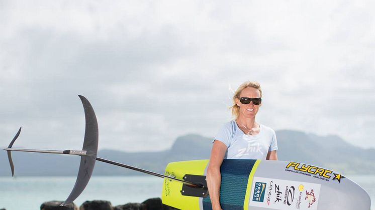 Hi-res image - Ocean Signal - Kite racer Gina Hewson