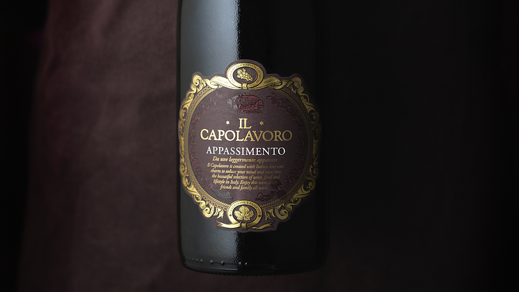 Lagom till vinterns intåg lanseras det röda vinet Il Capolavoro Appassimento från ett av världens främsta vinländer, Italien