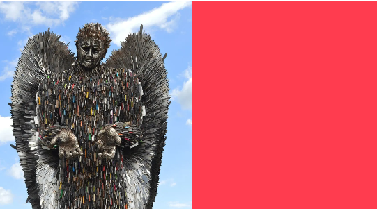 Knife angel background