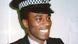 Victor Olisa as a young officer