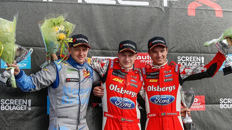 Kevin Eriksson outstanding under RallyX i Kalix