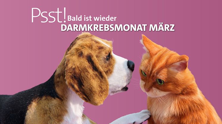 Psst! Bald ist wieder Darmkrebsmonat März.