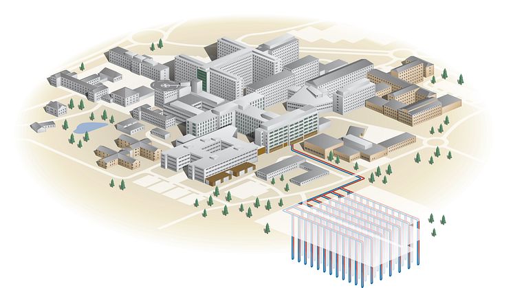 Teknisk illustration marklager energi Nus