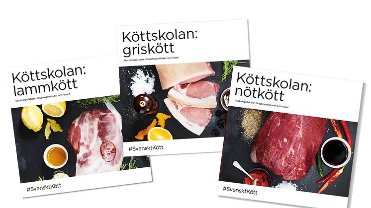 Köttskolan – nya tillagningsbroschyrer från Svenskt Kött  