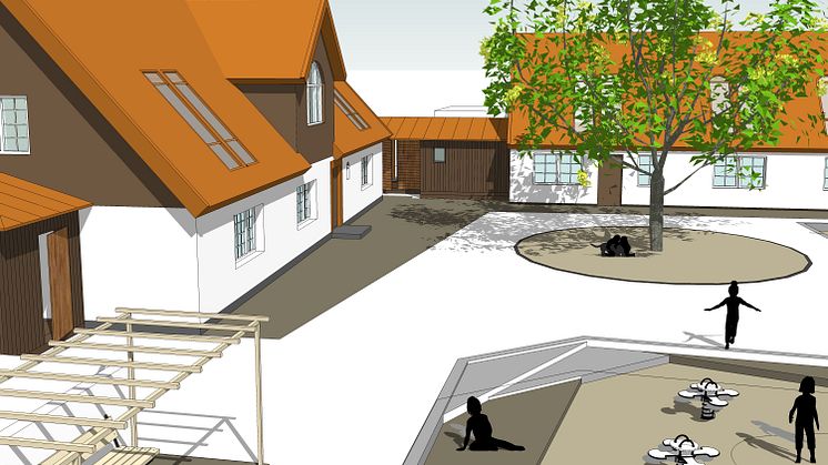 Tillbyggnad på gammal gård i Husie ger fler förskoleplatser