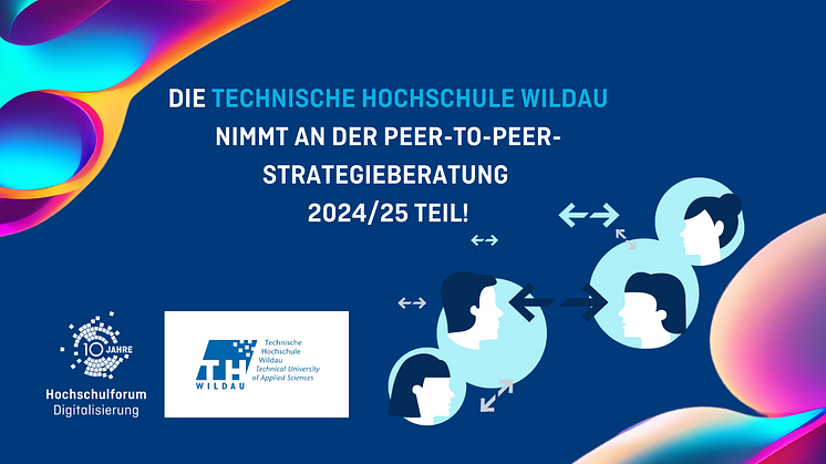 Die Peer-to-Peer-Strategieberatung des Hochschulforums Digitalisierung (HFD) geht in die nächste Runde. Mit dabei ist auch die Technische Hochschule Wildau.  Grafik: Hochschulforum Digitalisierung