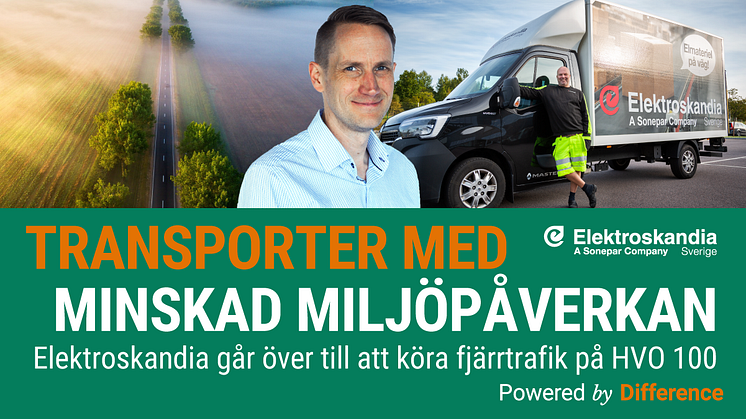 David Hjälmarlycka, transportchef på Elektroskandia