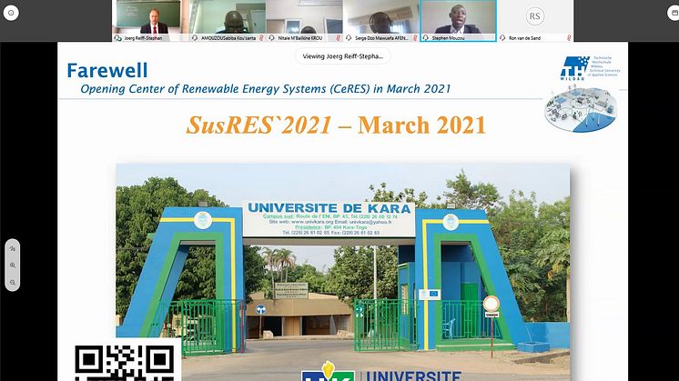 Regenerative Energie für die Subsahara Region Westafrikas: Erste Konferenz zur Nachhaltigkeit von Energiesystemen in Westafrika