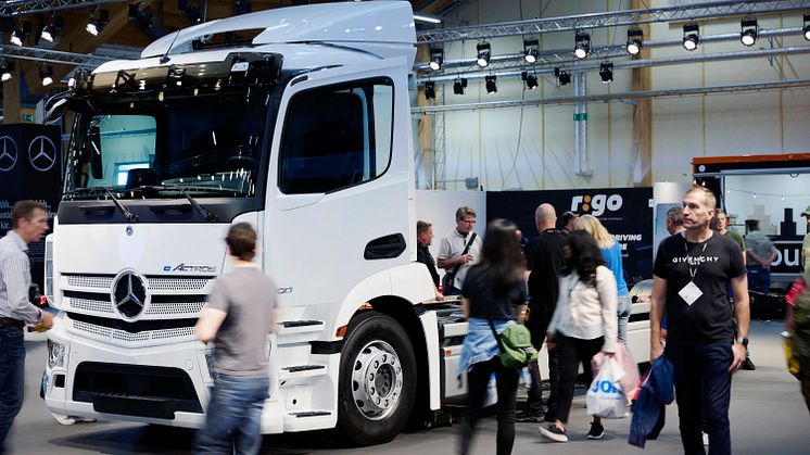 Stand for Mercedes-Benz Trucks in Sweden at Elmia Lastbil 24-27 August 2022