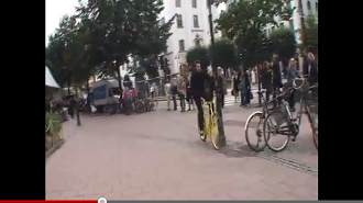 The invisible bicycle helmet showed its true colours – attracted great publicity 