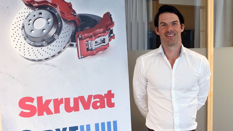 Carl Lumsden, Logistikchef på Skruvat.se och Bythjul.com