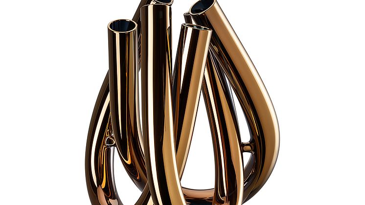 Rosenthal Triu vase in copper. 