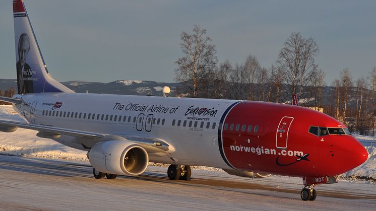 Piet Hein og Ludvig Holberg på Norwegians nye fly