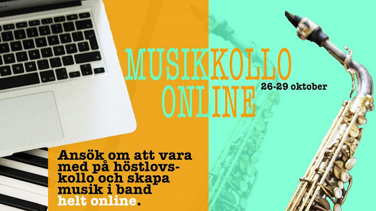 Inbjudan till Örebro läns första musikkollo helt online
