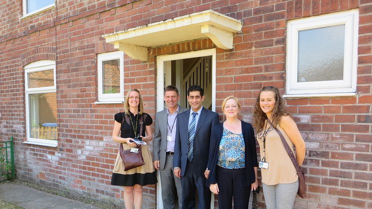 HCA visits first empty homes brought back into use in Bury