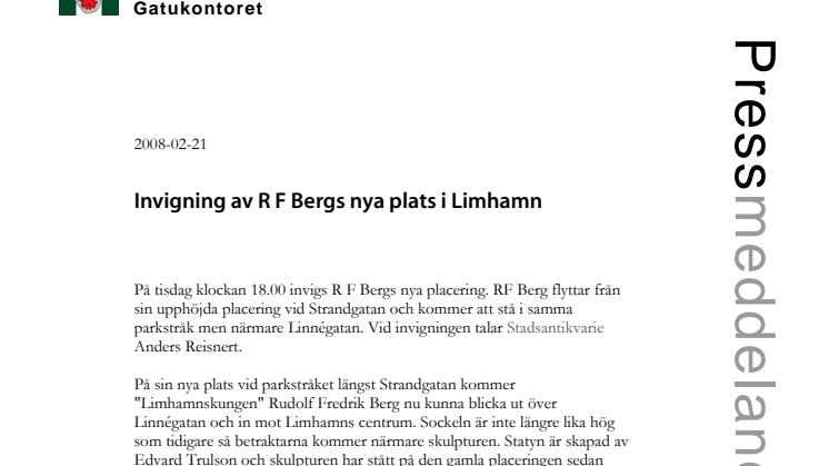 Invigning av R F Bergs nya placering i Limhamn