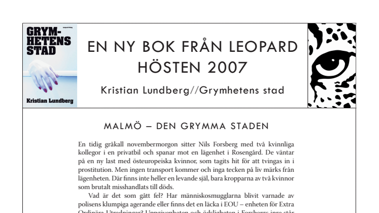 Kristian Lundbergs romanprojekt om Malmö fortsätter 