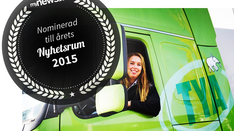 TYA har nominerats till Årets Nyhetsrum 2015 i kategori Transport