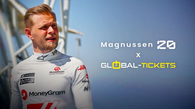 New partnership: Kevin Magnussen joins forces with Global-Tickets
