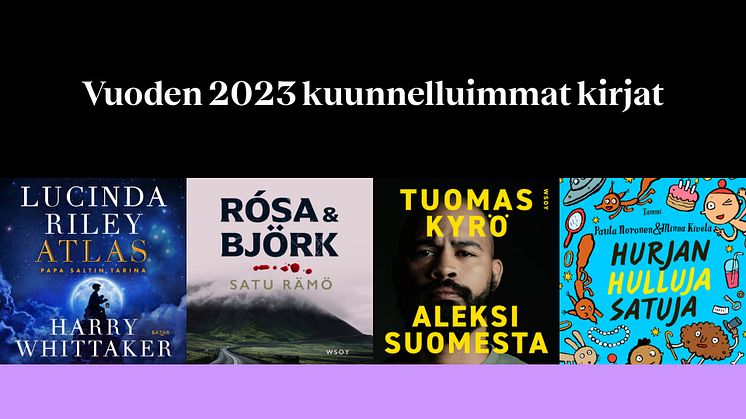 Vuoden 2023 kuunnelluimmat äänikirjat ovat selvillä – Satu Rämö ja Lucinda Riley hurmasivat suomalaiset 