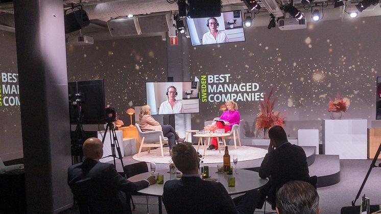 Prisutdelningen för Sweden’s Best Managed Companies 2021