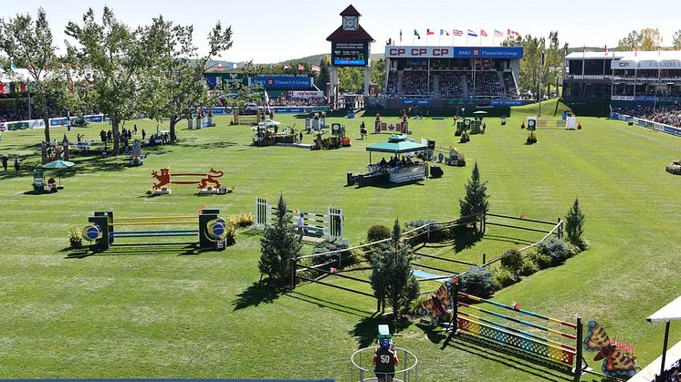 Spruce Meadows, Kanada - en legendarisk tävlingsplats som återigen står värd för en av deltävlingarna i Rolex Grand Slam. Henrik von Eckermann är på plats för att försvara de blågula färgerna. Foto: ©ROLEX/KIT HOUGHTON