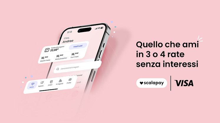 Buy Now Pay Later: Visa e Scalapay lanciano una nuova esperienza di shopping