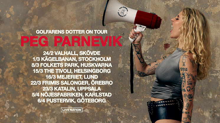 PEG PARNEVIK ÅKER PÅ VÅRTURNÉ – GOLFARENS DOTTER ON TOUR