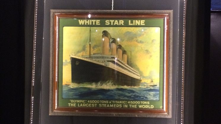 Unik tavla på plats på Titanic The Exhibition