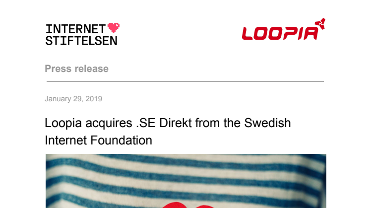 Loopia acquires .SE Direkt from the Swedish Internet Foundation